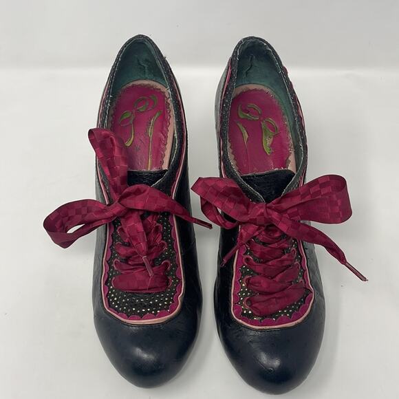 Poetic License Shortie Boot ribbon lace up heels women’s 38/7 US - Picture 2 of 15